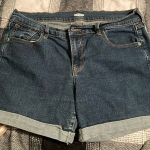 Old Navy Blue Jean Shorts with Cuffed Hem